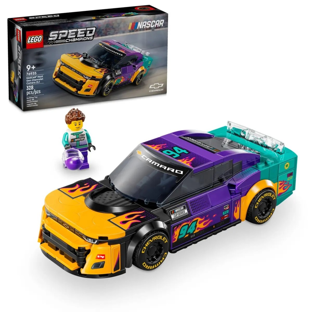 LEGO Speed Champions NASCAR Next Gen Chevrolet Camaro ZL1 76935 Game On Toymaster Store
