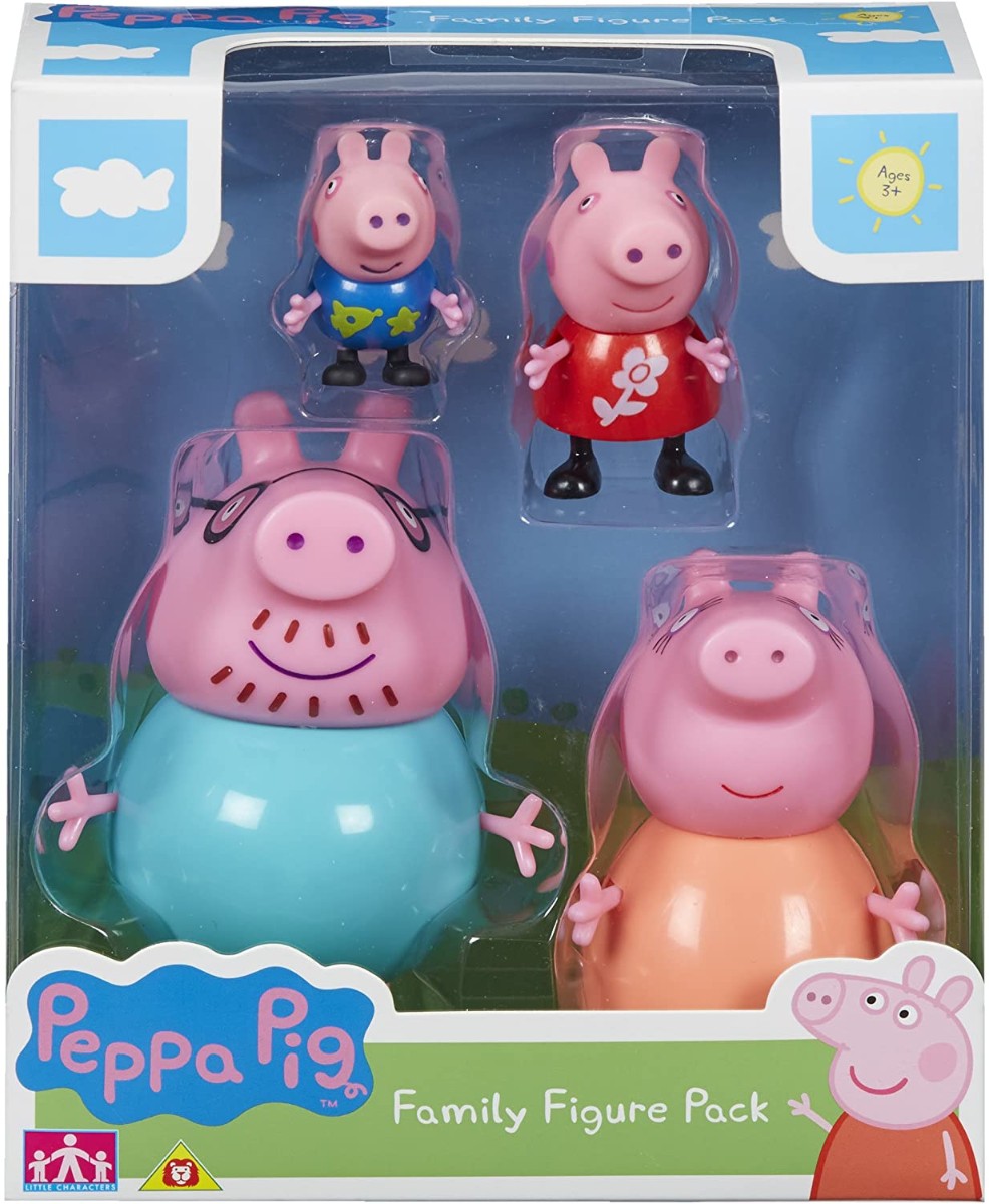 peppa pig 4 pack family plush