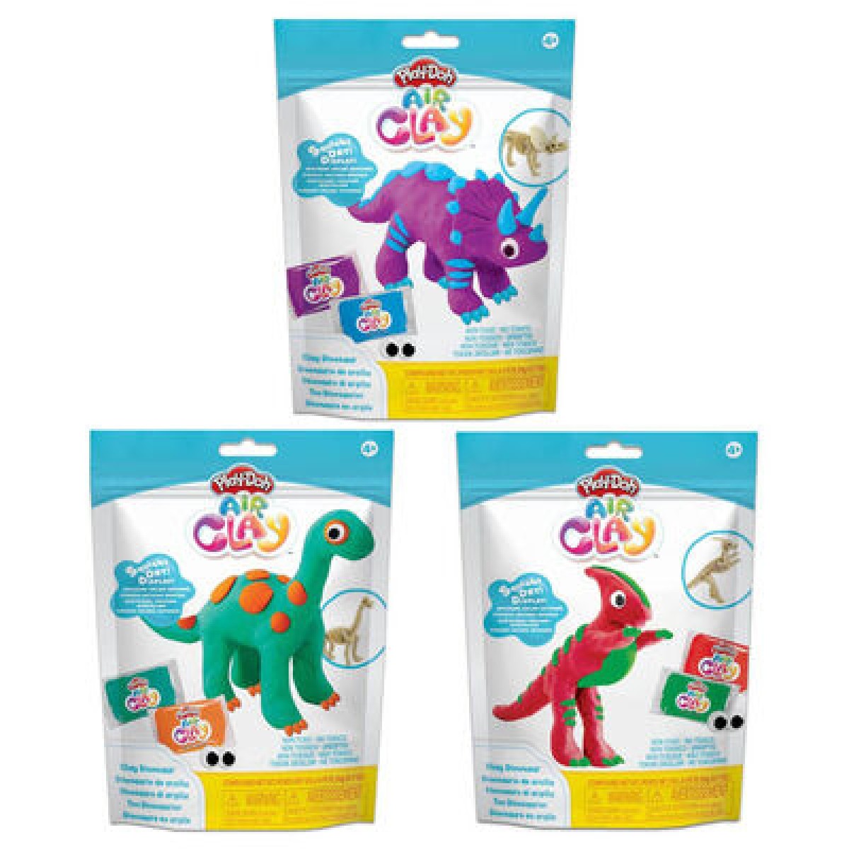 Play Doh Air Clay Dinosaur Pack Assorted Types Game On