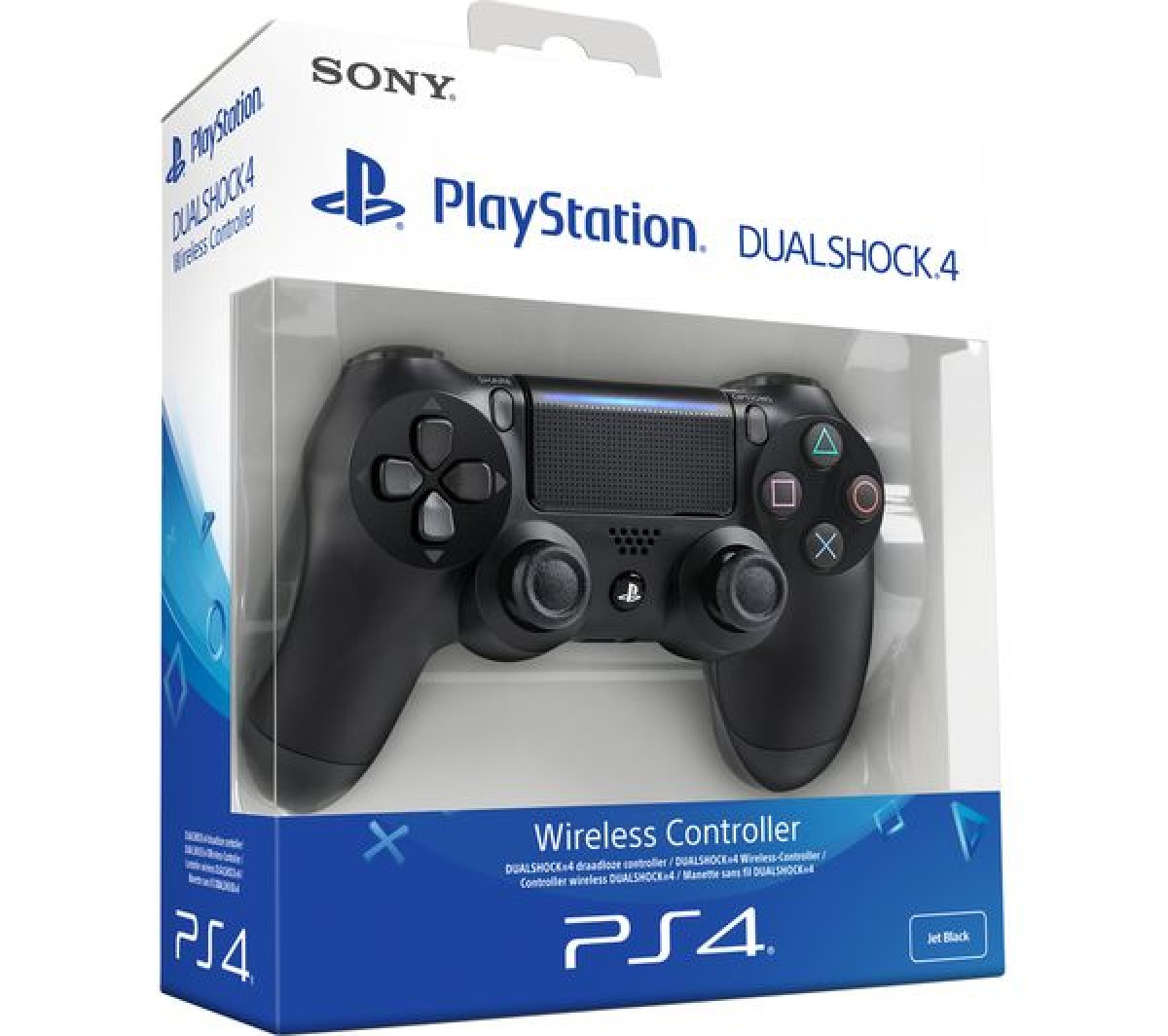 PlayStation 4 DualShock 4 V2 Controller Jet Black - Game On Toymaster Store