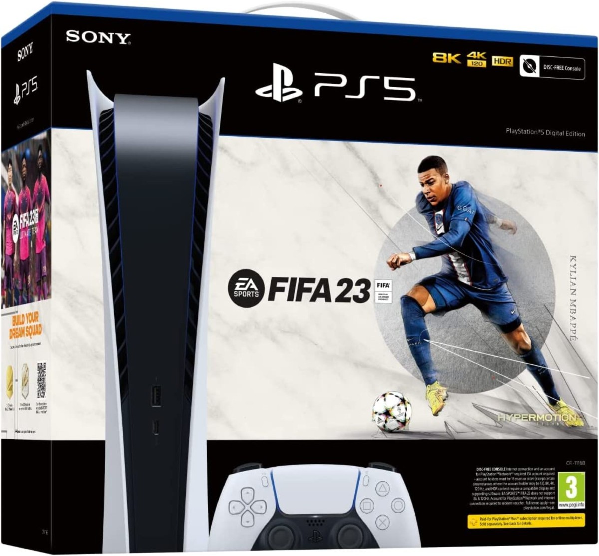 Console Playstation 5 Digital Edition + FIFA 23 - PS5 em Promoção na  Americanas