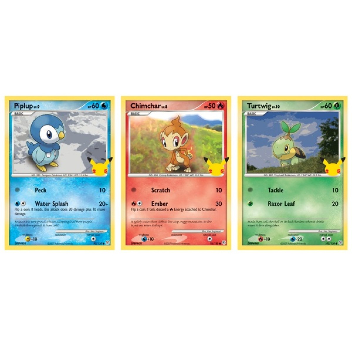 Pokemon First Partners Sinnoh Pack Oversized Jumbo Card Booster 25th Anniversary 