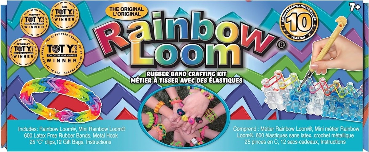 Rainbow Loom, Rubber Band Loom for Stretchy Friendship Bracelets 