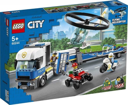 lego city police semi truck