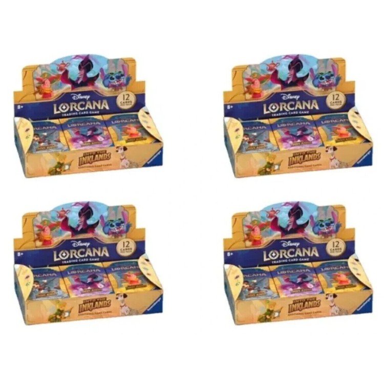 4 x Disney Lorcana Into The Inklands Booster Boxes