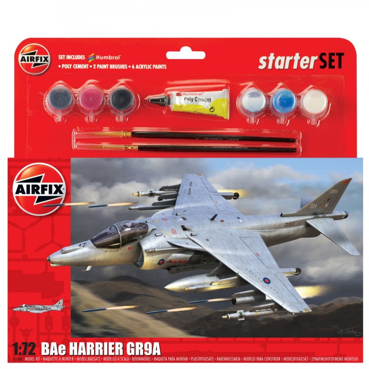 Airfix BAe Harrier GR9A Starter Set 1:72 A55300A