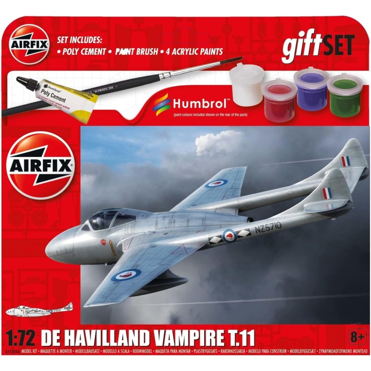 Airfix De Havilland Vampire T.11 Starter Set 1:72 A55204A