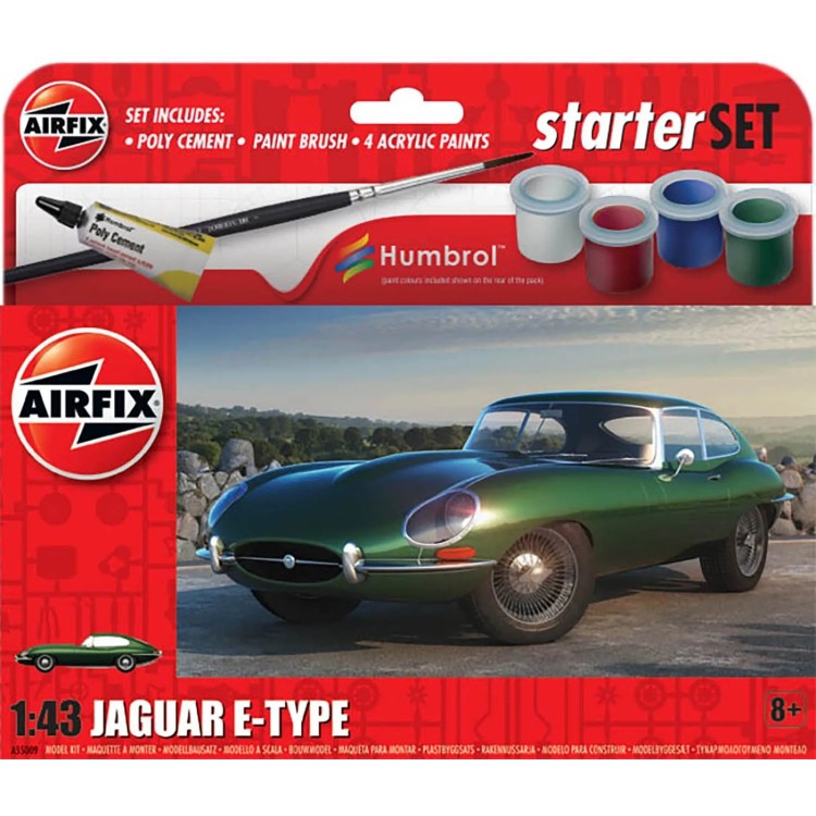 Airfix Jaguar E-Type Starter Set 1:43 A55009