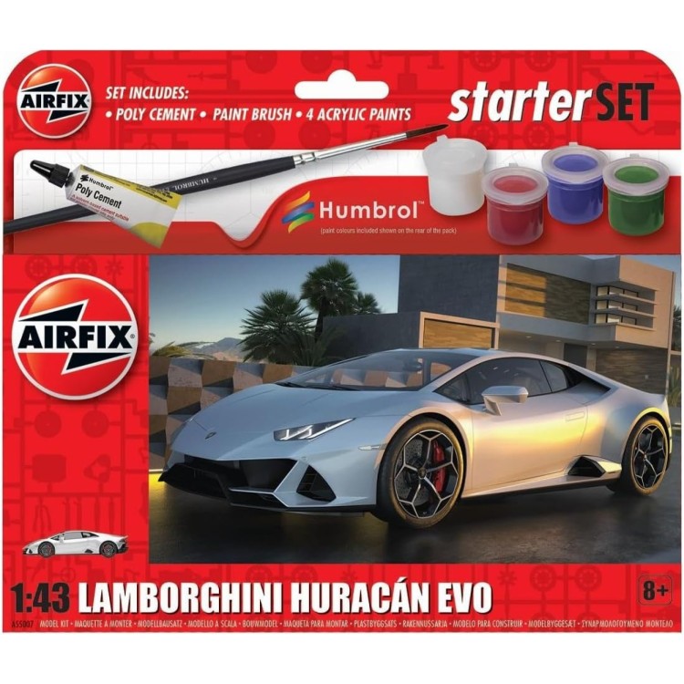 Airfix Lamborghini Huracan Evo Starter Set 1:43 A55007