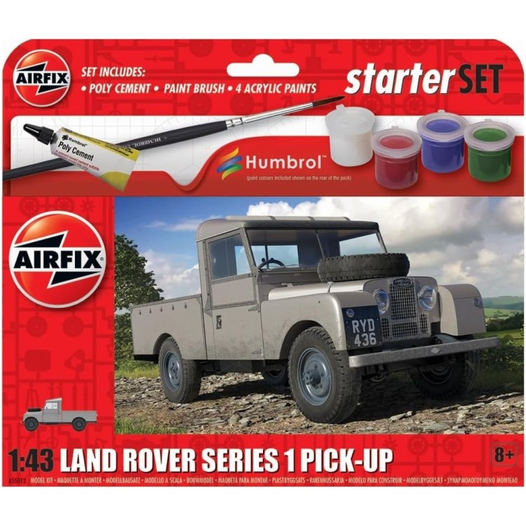 Airfix Land Rover Series 1 Pick-Up Starter Set 1:76 A55012