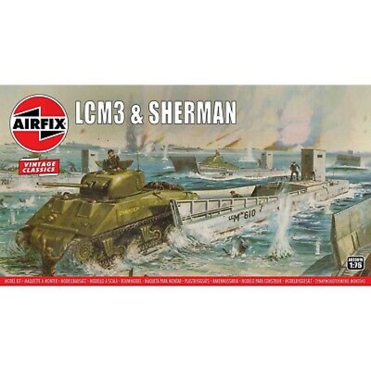 Airfix LCM3 & Sherman 1:72 A03301V