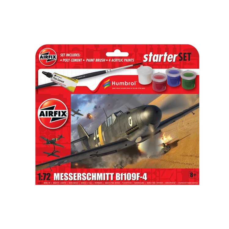Airfix Messerschmitt Bf109F-4 Starter Set 1:72 A55014