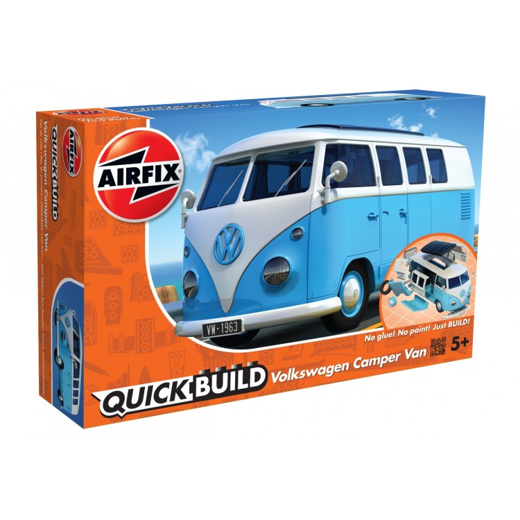 Airfix Quick Build Volkswagen Camper Van (Blue) J6024