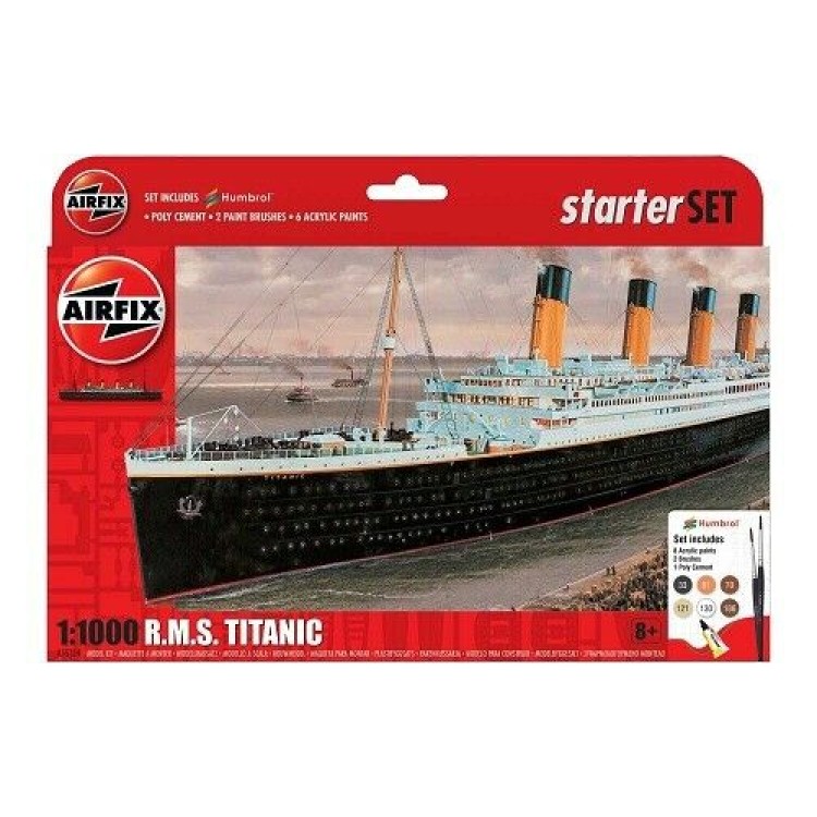 Airfix RMS Titanic inc Paints/Brushes/Glue 1:1000 A55314