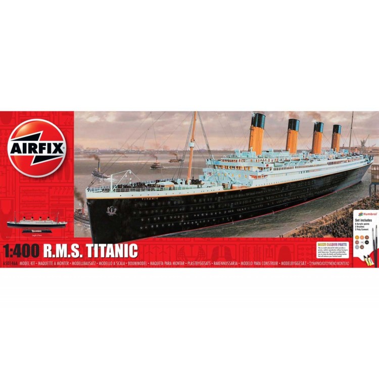 Airfix RMS Titanic inc Paints/Brushes/Glue 1:350 A50146A