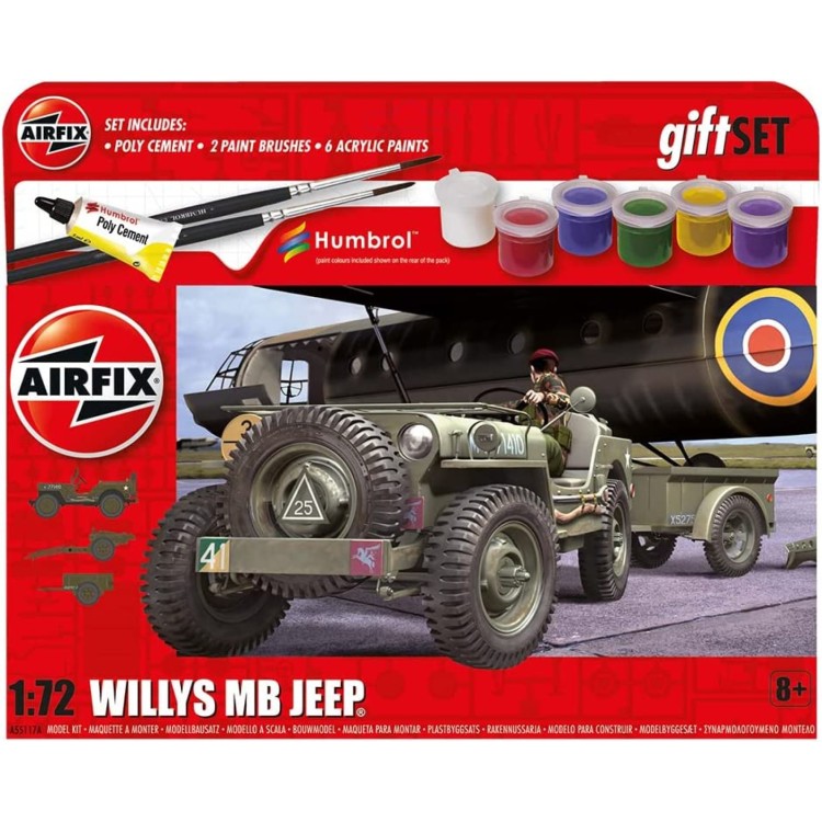 Airfix Willys MB Jeep Starter Set 1:72 A55117A