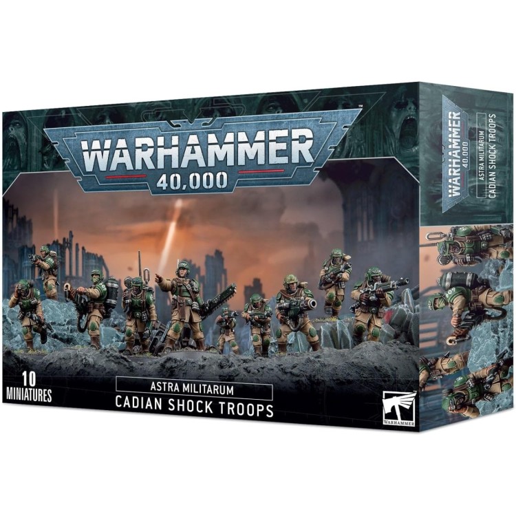 Astra Militarum Cadian Shock Troops Infantry Squad (10 Men)