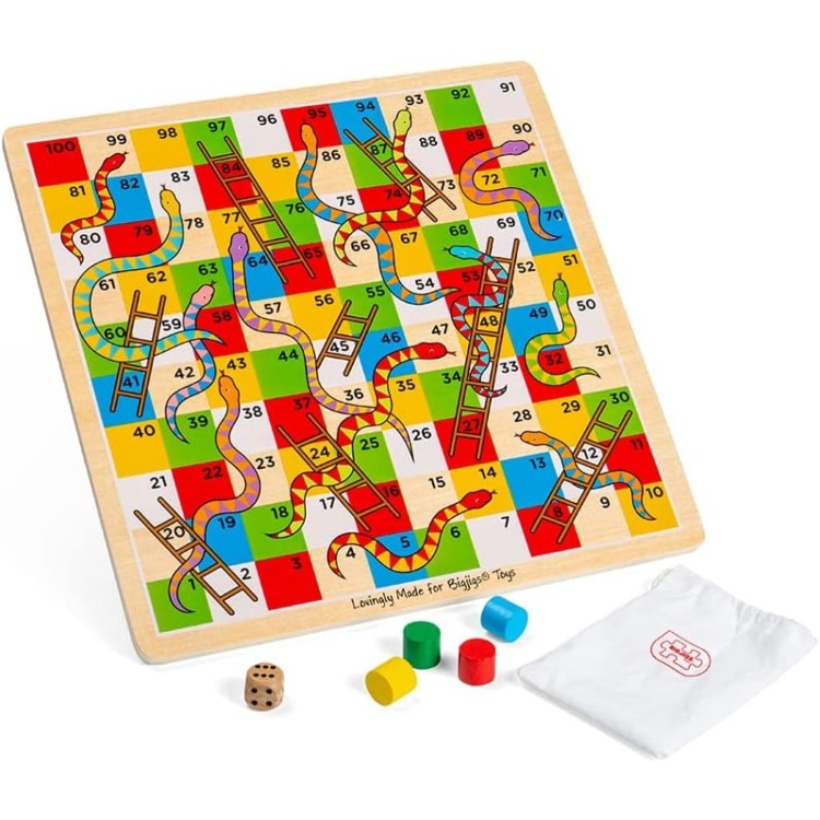Bigjigs - Traditional Snakes & Ladders BJ788