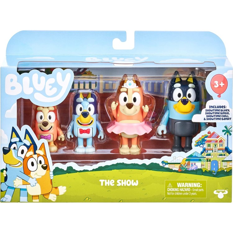 Bluey Figure 4 Pack - The Show