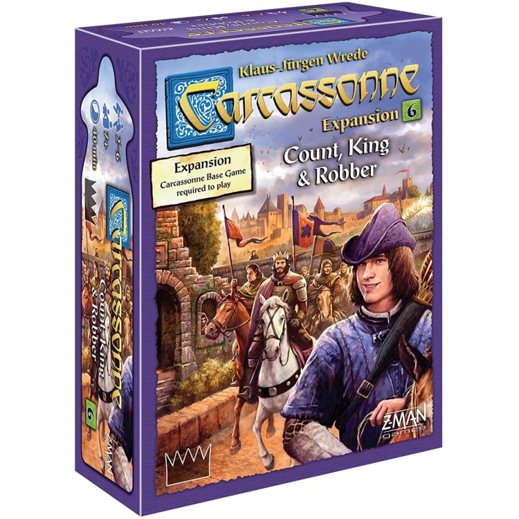 Carcassonne Board Game Expansion 6 Count, King & Robber