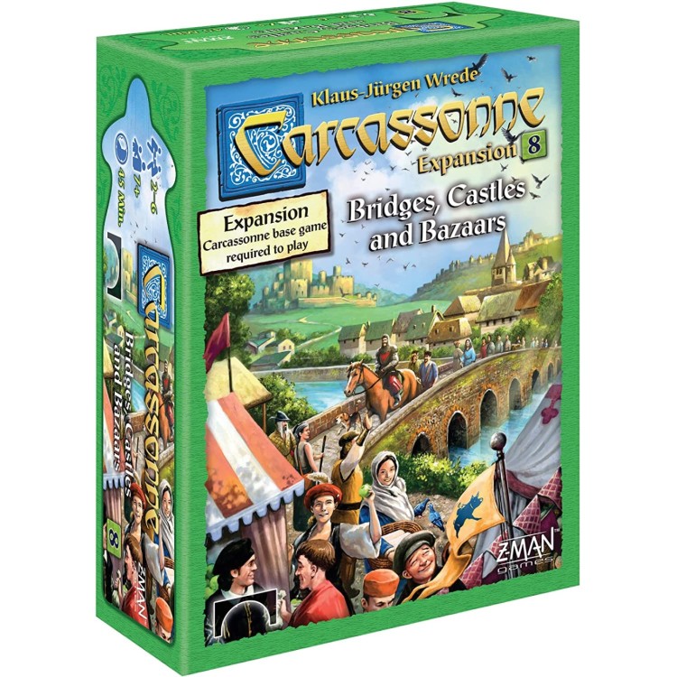 Carcassonne Board Game Expansion 8 Bridges, Castles & Bazaar