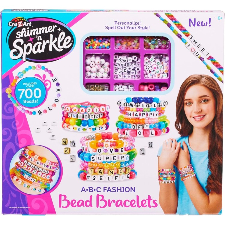 Cra-Z-Art Shimmer'n'Sparkle A-B-C Fashion Bead Bracelets