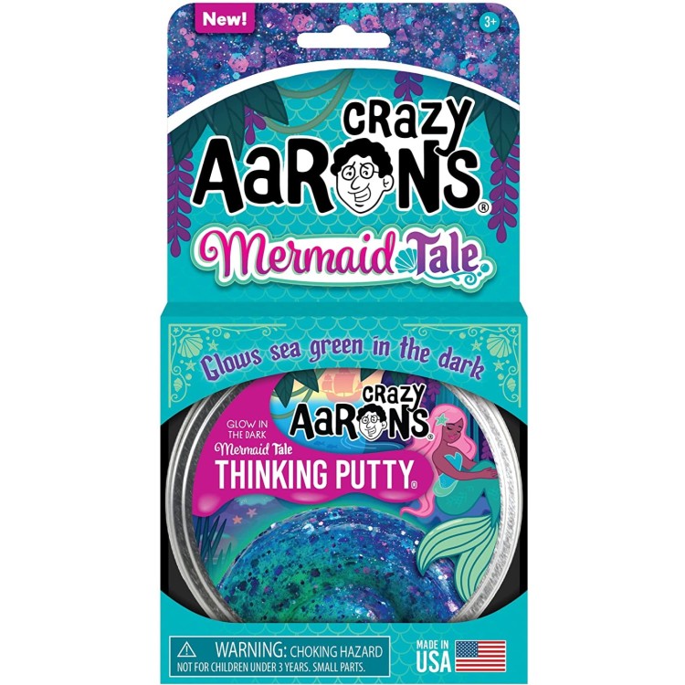 Crazy Aaron's Glow In The Dark Thinking Putty - Mermaid Tale