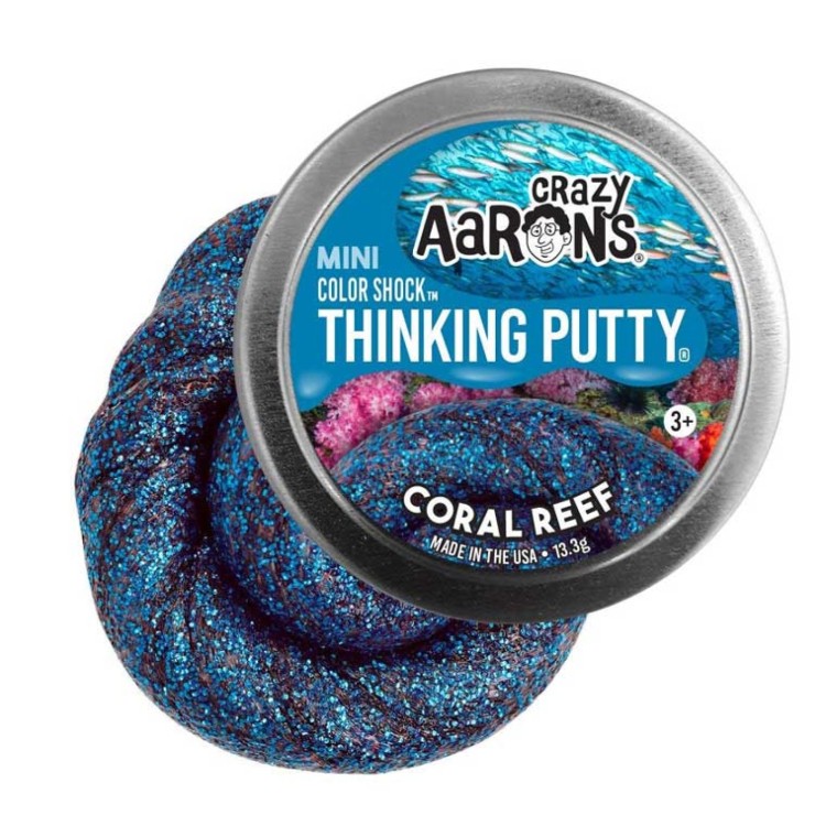 Crazy Aaron's Mini Color Shock Thinking Putty - Coral Reef