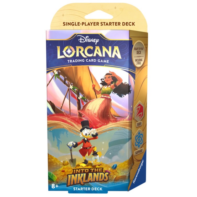 Disney Lorcana Into The Inklands Starter Deck - Ruby/Sapphire