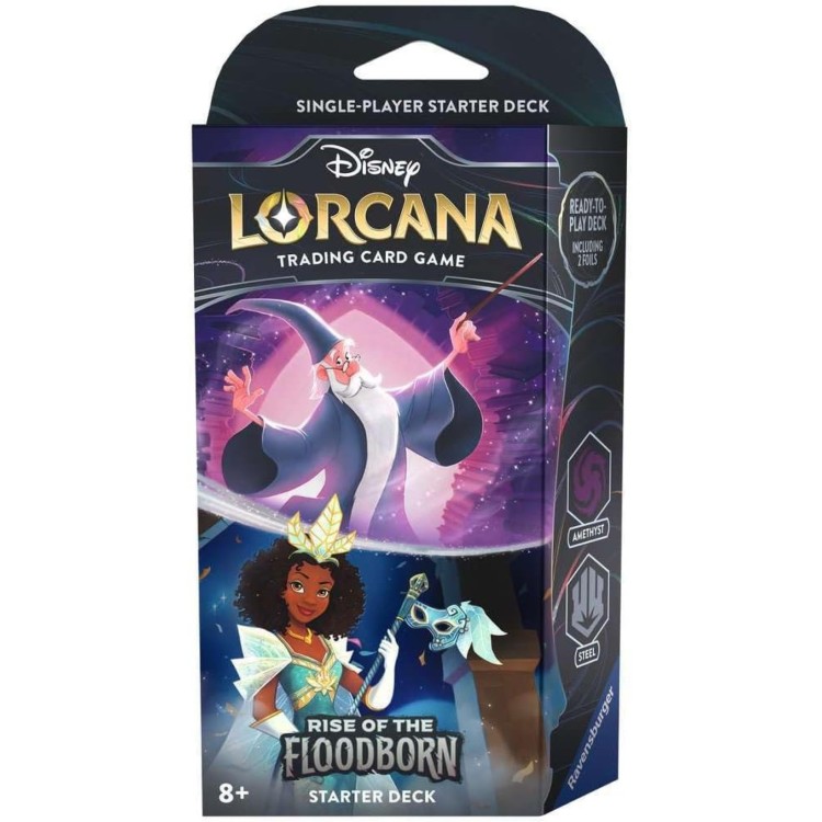 Disney Lorcana Rise of the Floodborn Starter Deck - Amber The Queen/Sapphire Gaston