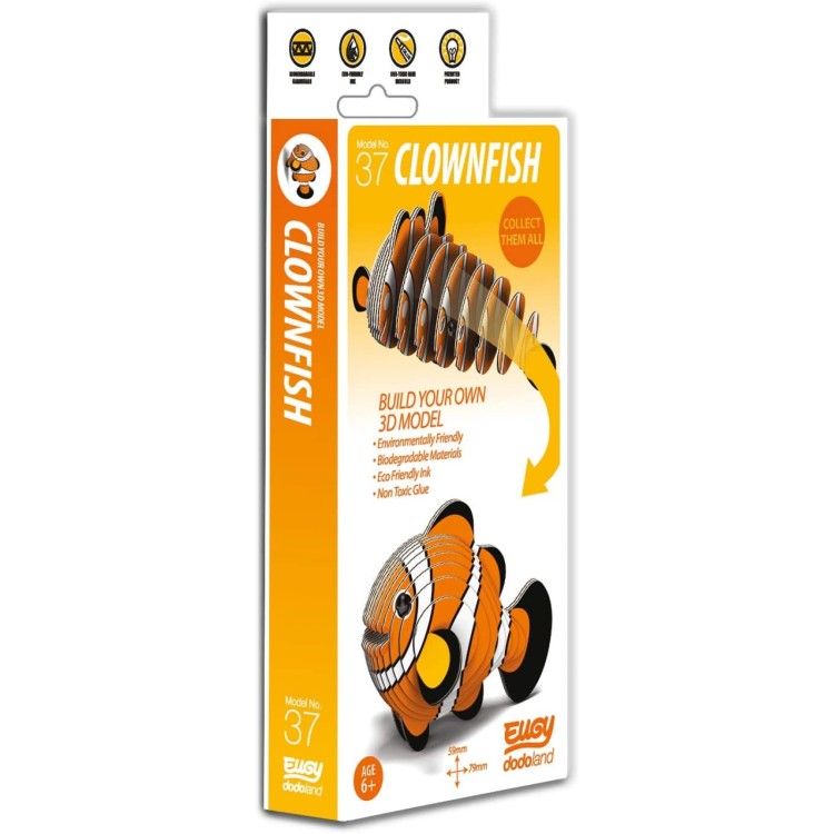 EUGY Dodoland 3D Clownfish Model No. 37