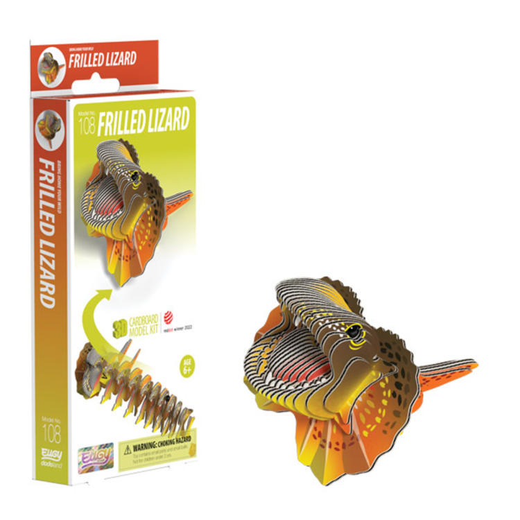 EUGY Dodoland 3D Frilled Lizard Model No. 108