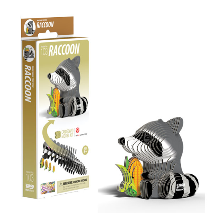 EUGY Dodoland 3D Raccoon Model No. 103