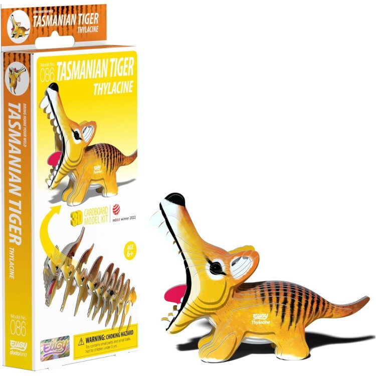 EUGY Dodoland 3D Tasmanian Tiger Thylacine Model No. 86