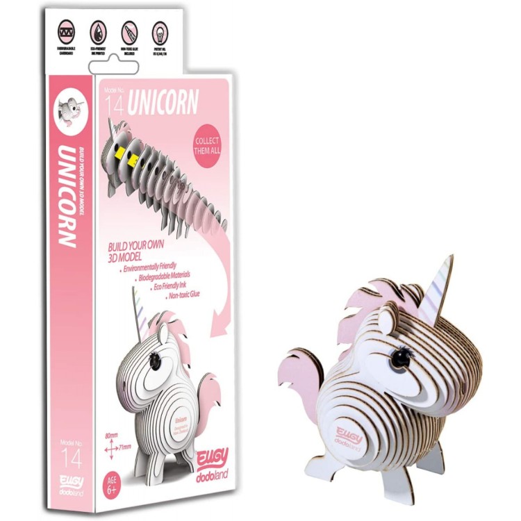 EUGY Dodoland 3D Unicorn Model No. 14