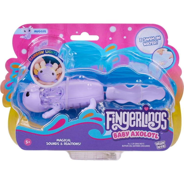 Fingerlings Light & Sound Baby Axolotl - Auggie