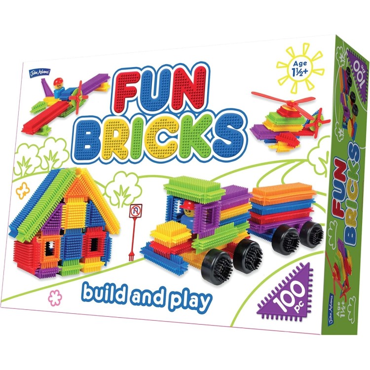 Fun Bricks Build and Play 100 Pieces From John Adams