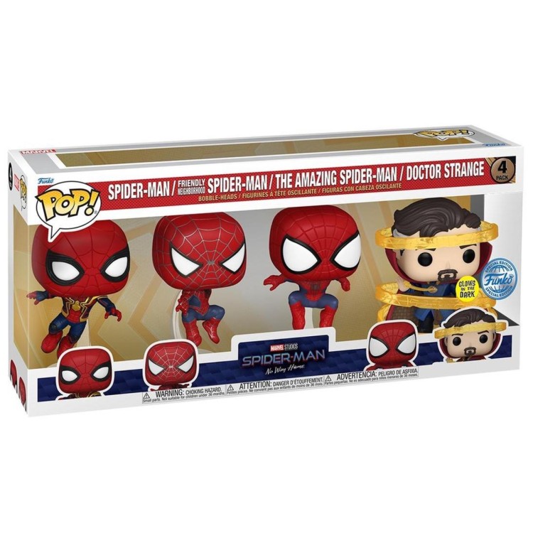 Funko POP Marvel Spider-Man Bobble-Head Figure 4 Pack
