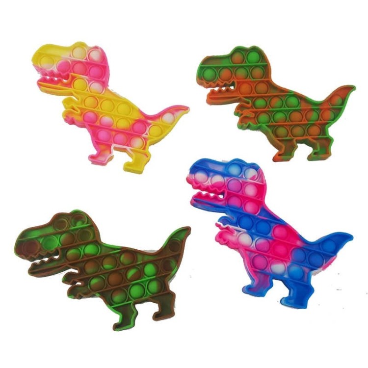 HGL - Push Popper Dinosaur Tie Dye Colours