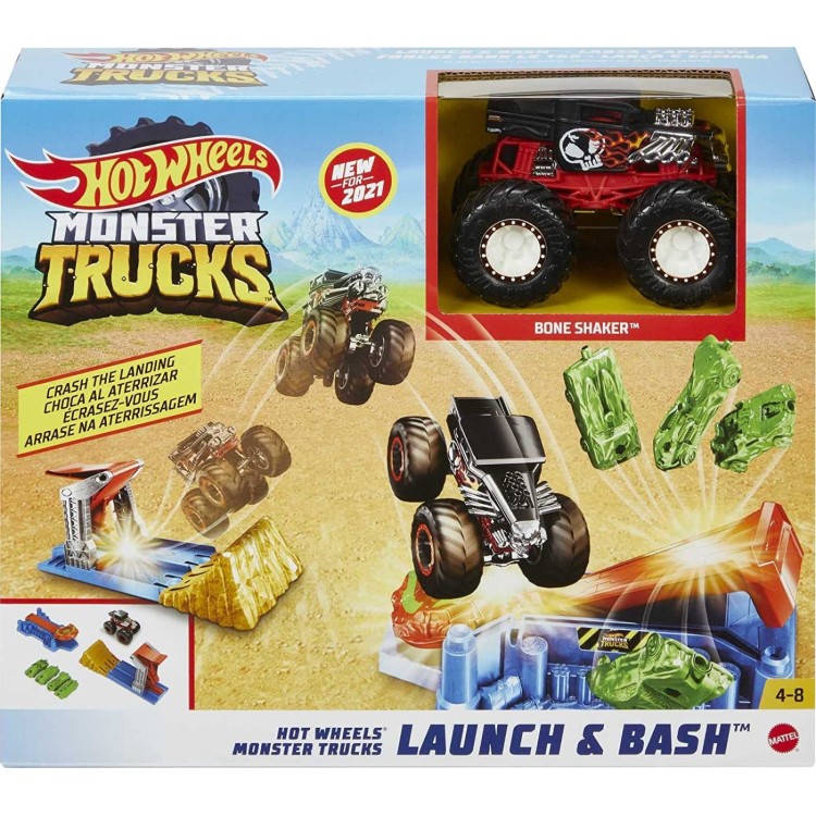 Hot Wheels Monster Trucks - Launch & Bash