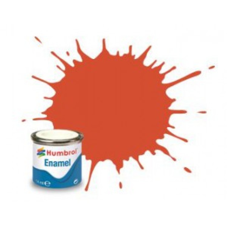 Humbrol Enamel 14ml Tinlet No 1 Satin Red 132 AA1451