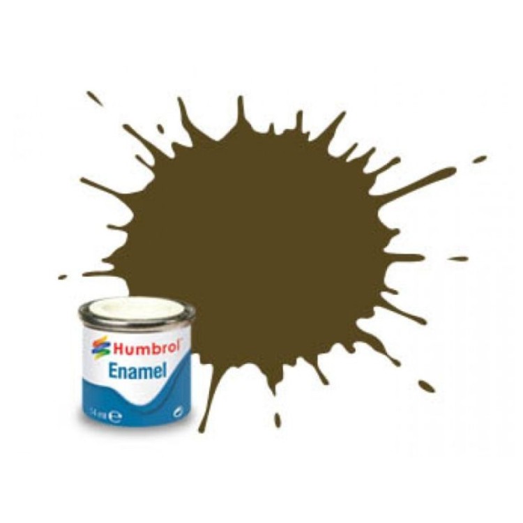 Humbrol Enamel 14ml Tinlet No 1 Matt Dark Earth 29 AA0312 Game