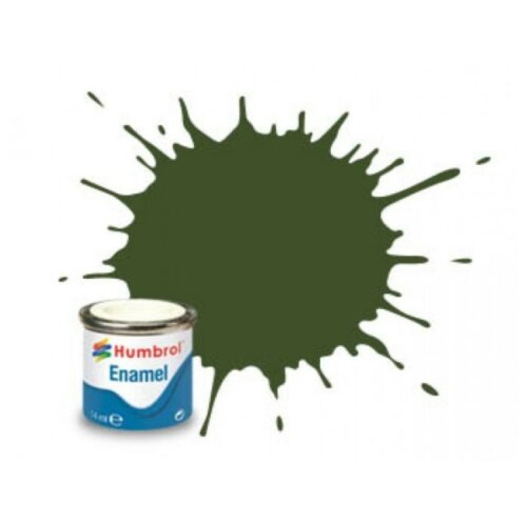 Humbrol Enamel 14ml Tinlet No 1 Matt Grass Green 80 AA0881