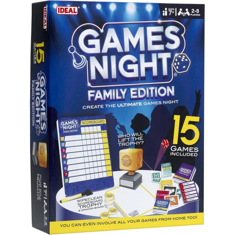 Ideal Games Night Family Edition - 15 Games