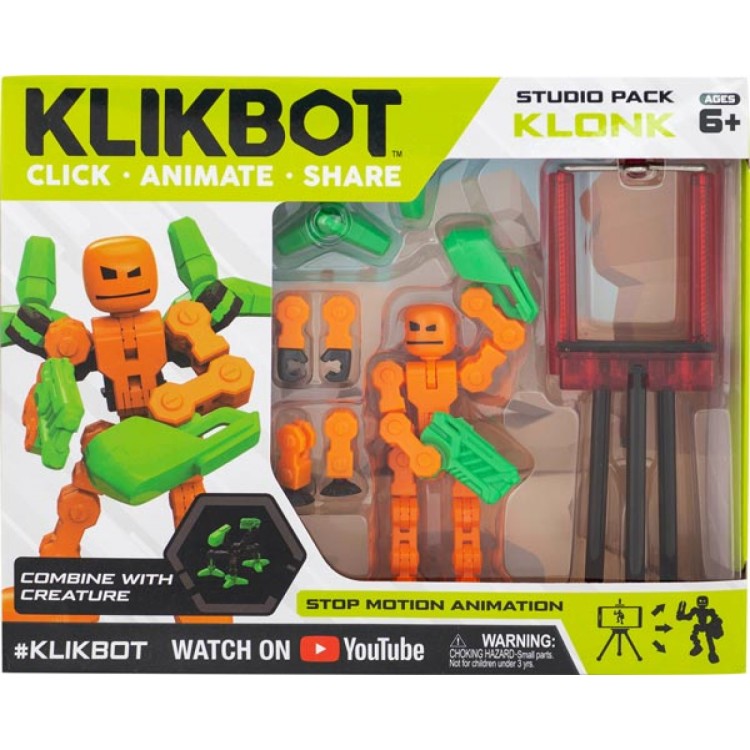 KlikBot Studio Pack 6 Piece Assortment - Orange - Klonk