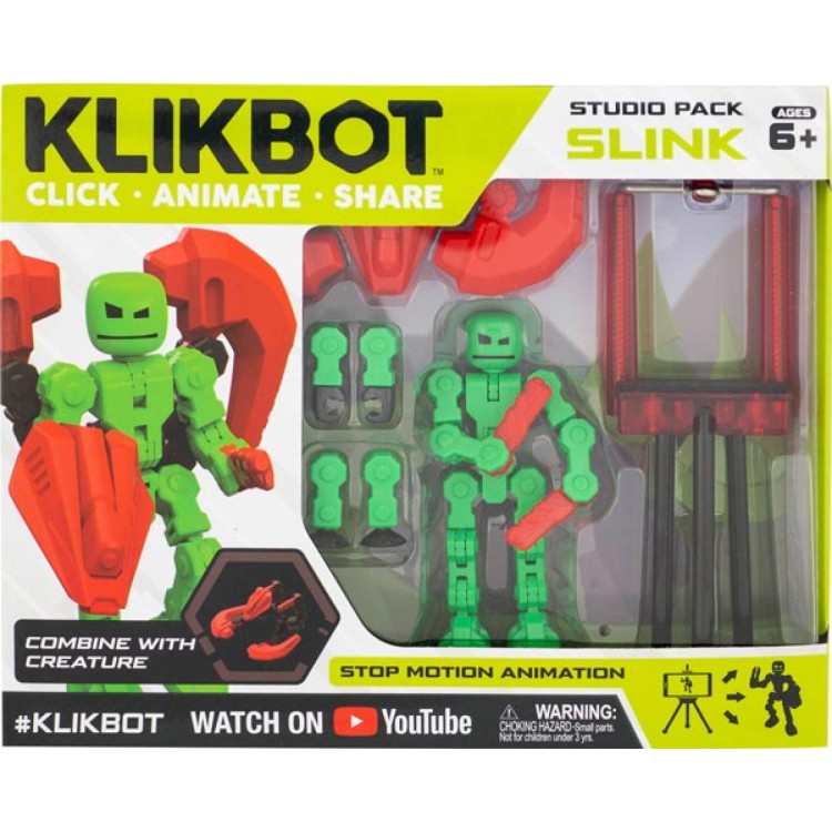 KlikBot Studio Pack 6 Piece Assortment - Green - Slink