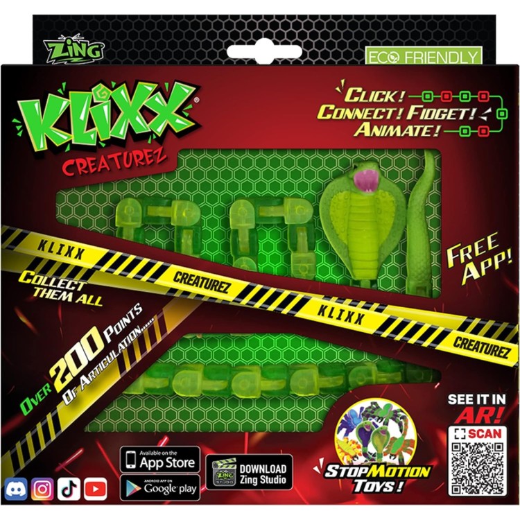 Klixx Creaturez Cobra - Green S3002G V.1
