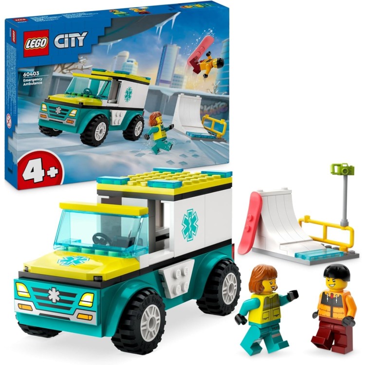 LEGO City Emergency Ambulance and Snowboarder 60403