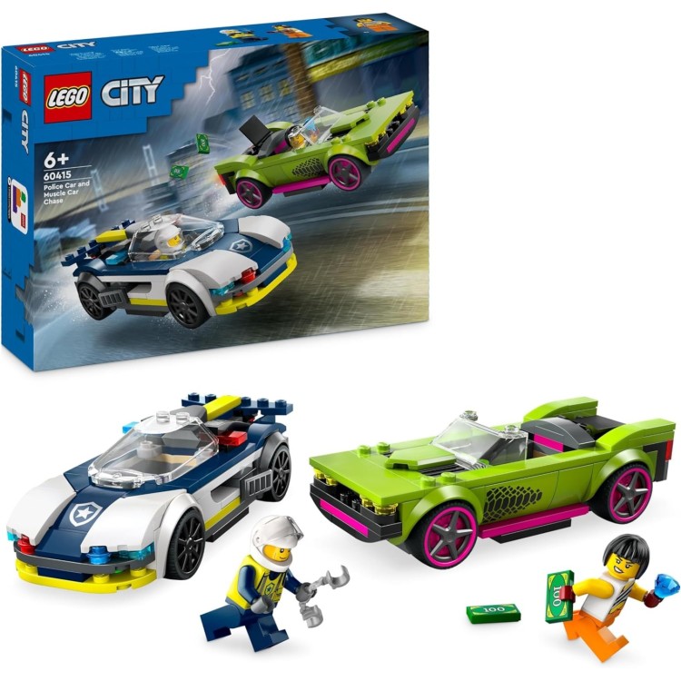 LEGO City Police Car and Muscle Car Chase 60415 Game On Toymaster Store