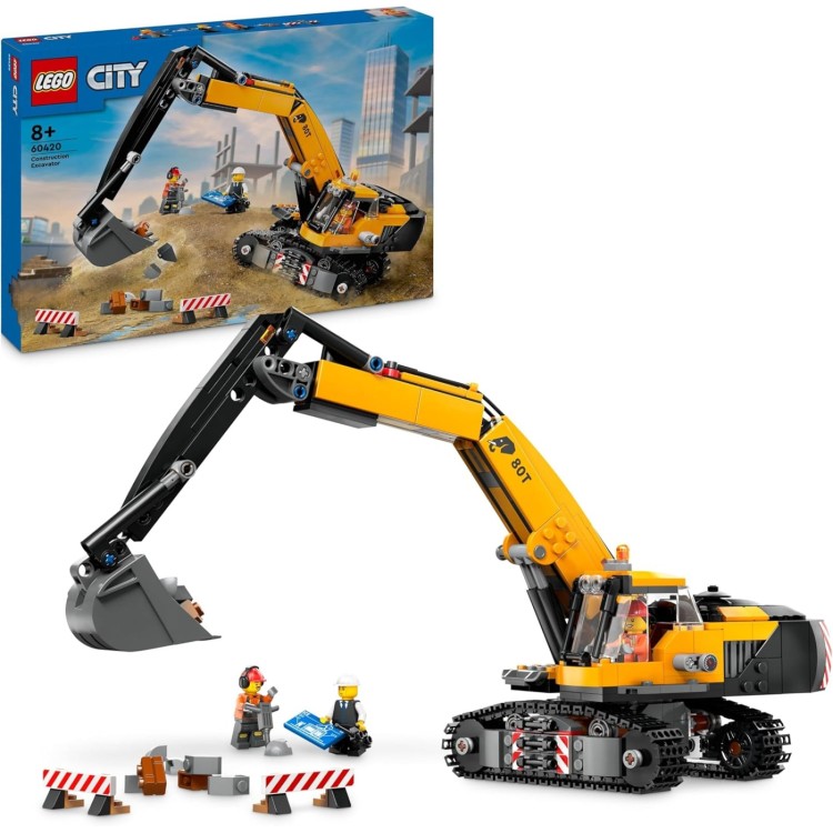 LEGO City Yellow Construction Excavator 60420